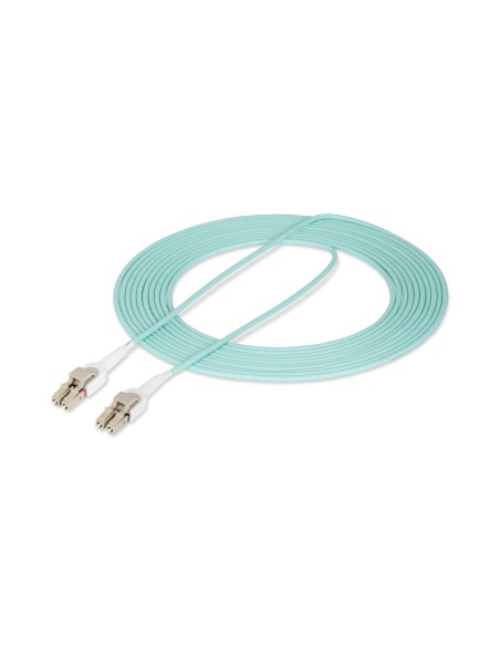 Cable de Fibra Óptica Multimodo Conmutable LC a LC (UPC) OM4 de 5m - 50/125µm - Redes de 100G - Low Insertion Loss - LSZH - Con